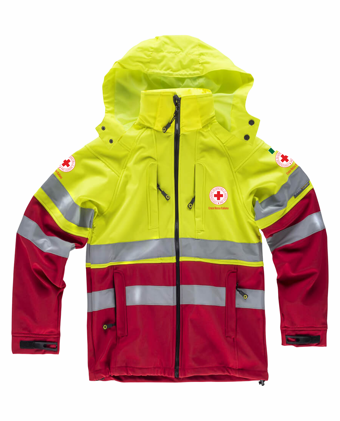 Giaccone in Softshell S9525 Alta Visibilità C.R.I.