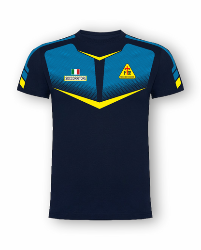T-shirt Tecnica TRF blu scuro Misericordie