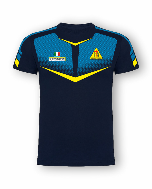T-shirt Tecnica TRF blu scuro Misericordie