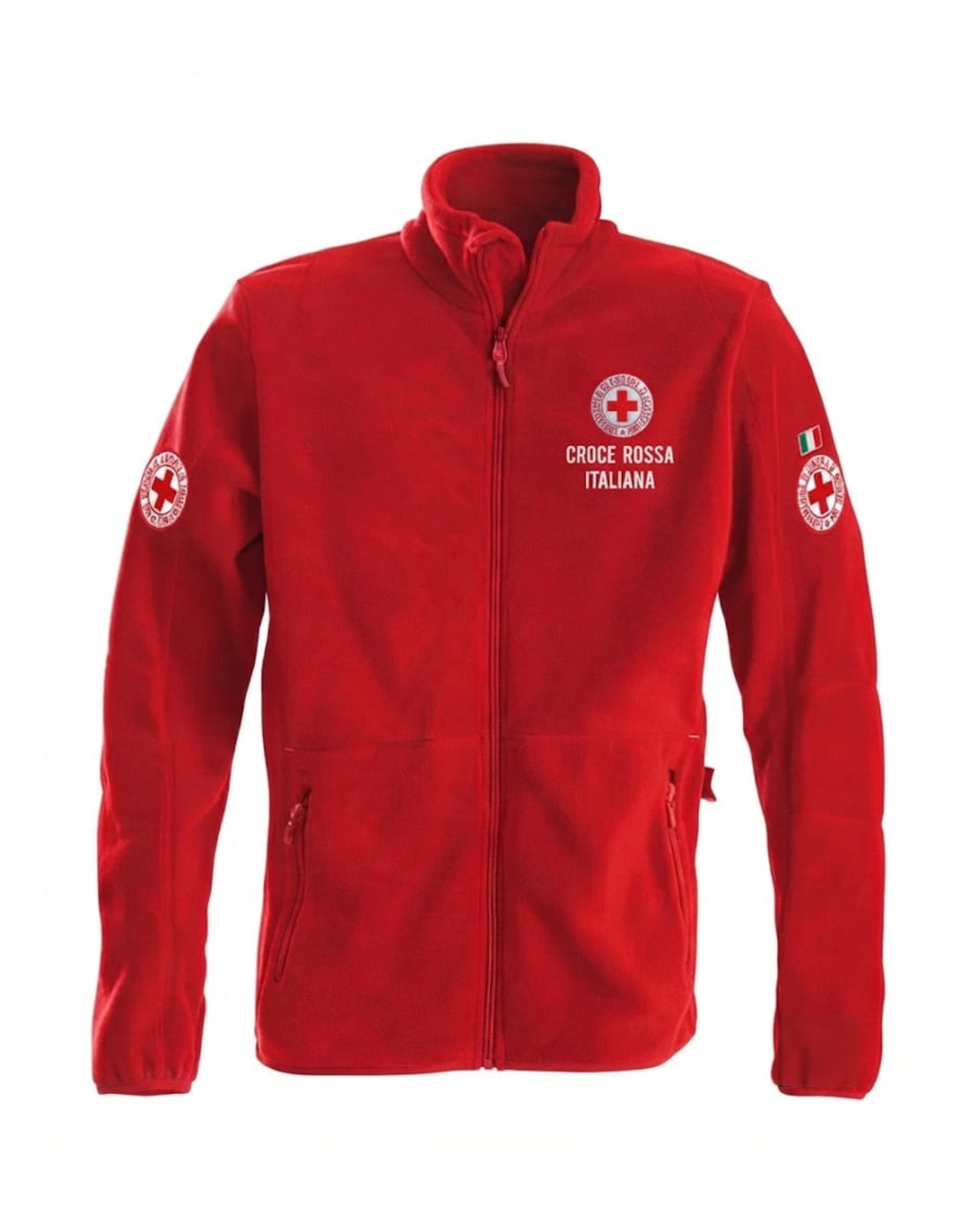 Z28 Pile con zip CROCE ROSSA ITALIANA
