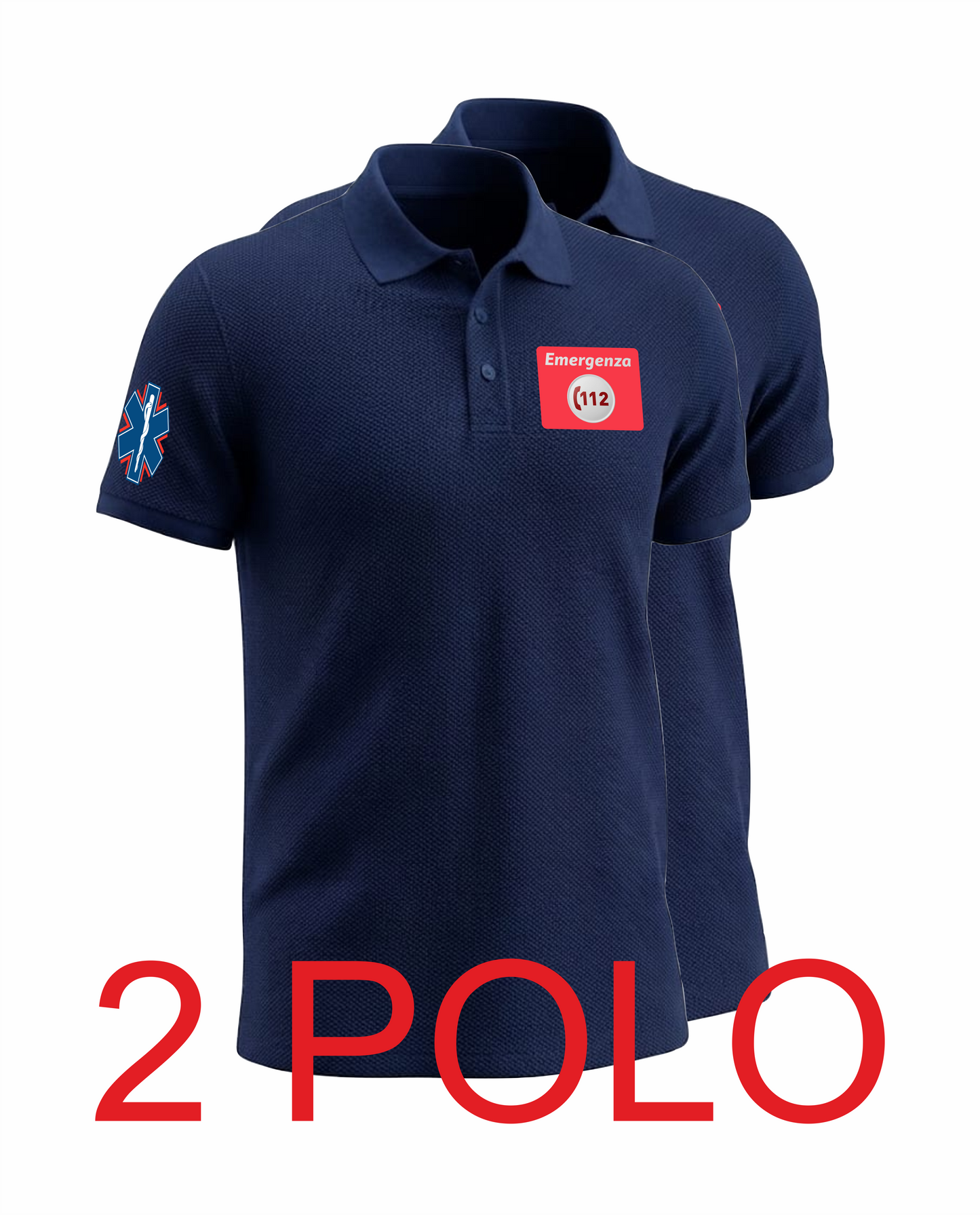 2 Polo blu scuro 112