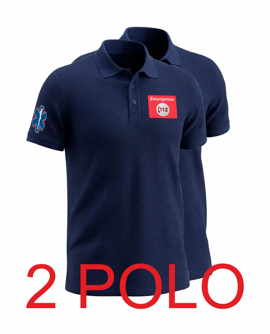 2 Polo blu scuro 112