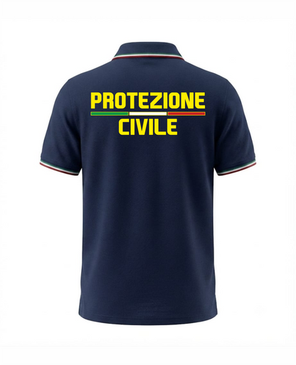 Polo TRIC blu scuro PROTEZIONE CIVILE