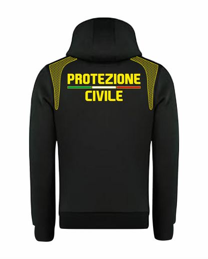Felpa ESO con cappuccio blu scuro PROTEZIONE CIVILE