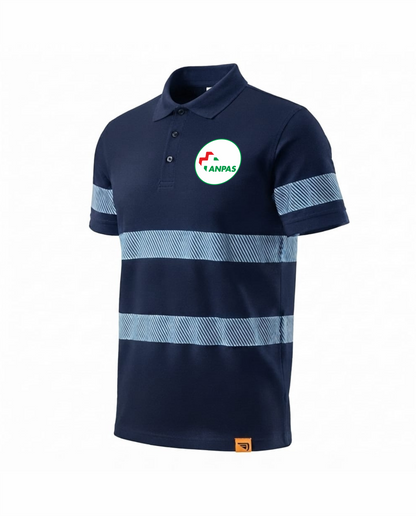 Polo FORAN blu scuro Alta visibilità Rifrangente blu scuro ANPAS