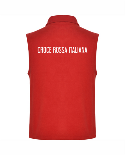 Giacca smanicata in pile