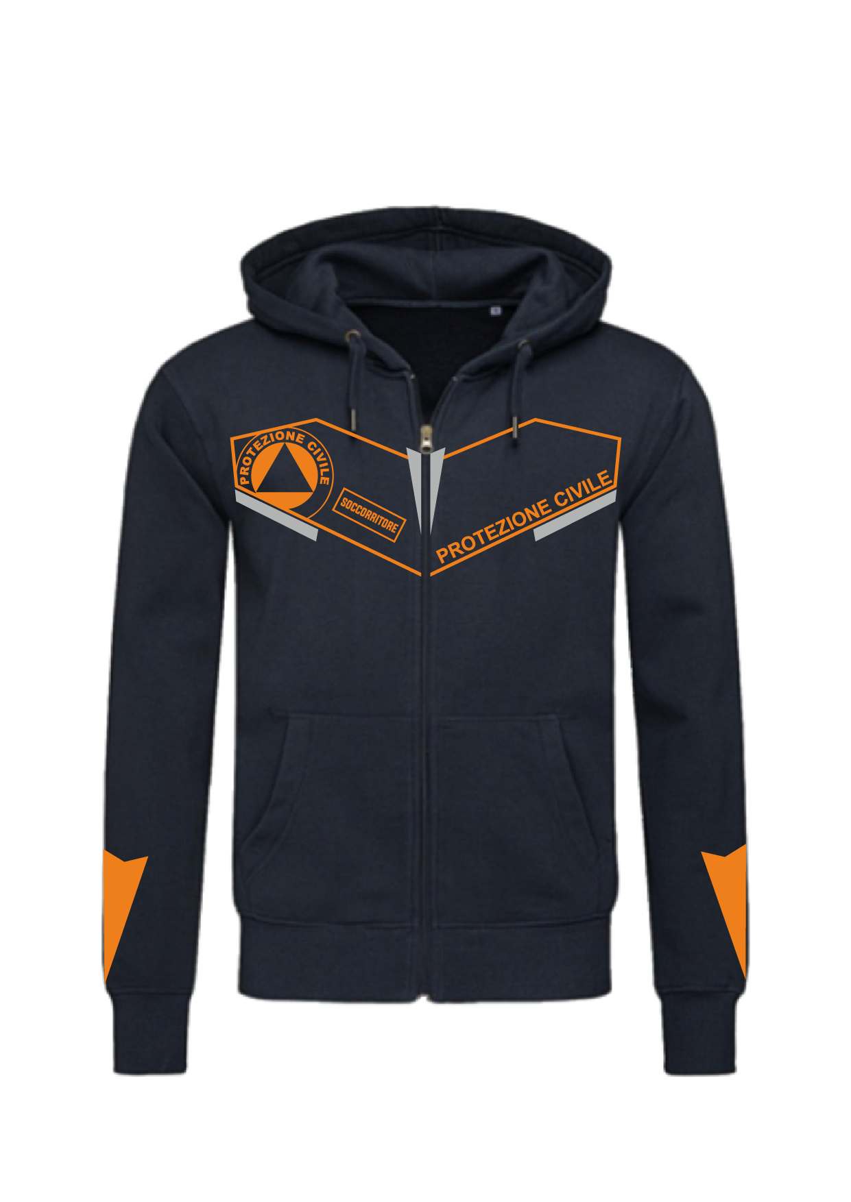 Felpa con cappuccio con zip PROTEZIONE CIVILE