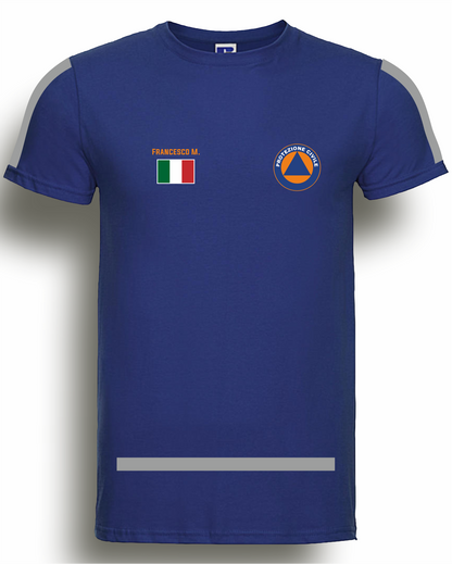 T-shirt PROTEZIONE CIVILE alta visibilità rifrangente