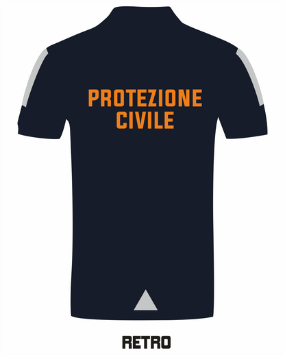 Polo PROTEZIONE CIVILE alta visibilità rifrangente