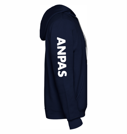 Felpa blu scuro con cappuccio dell'ANPAS