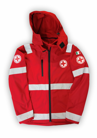 GIACCONE SOFTSHELL CROCE ROSSA ITALIANA