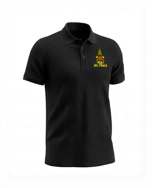 Polo  nera VIGILI DEL FUOCO