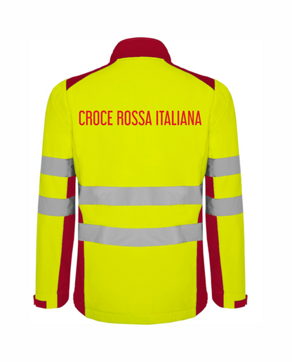 Giaccone softshell alta visibiltà