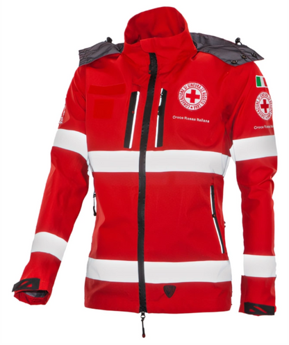 Guscio impermeabile capitolato Croce Rossa