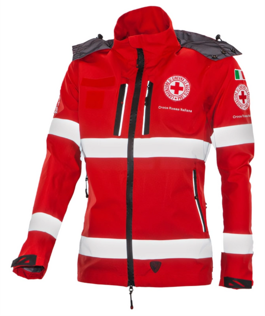 Guscio impermeabile capitolato Croce Rossa