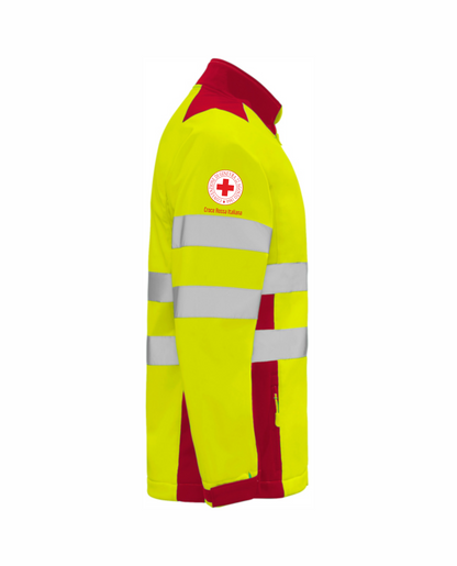Giaccone softshell alta visibiltà