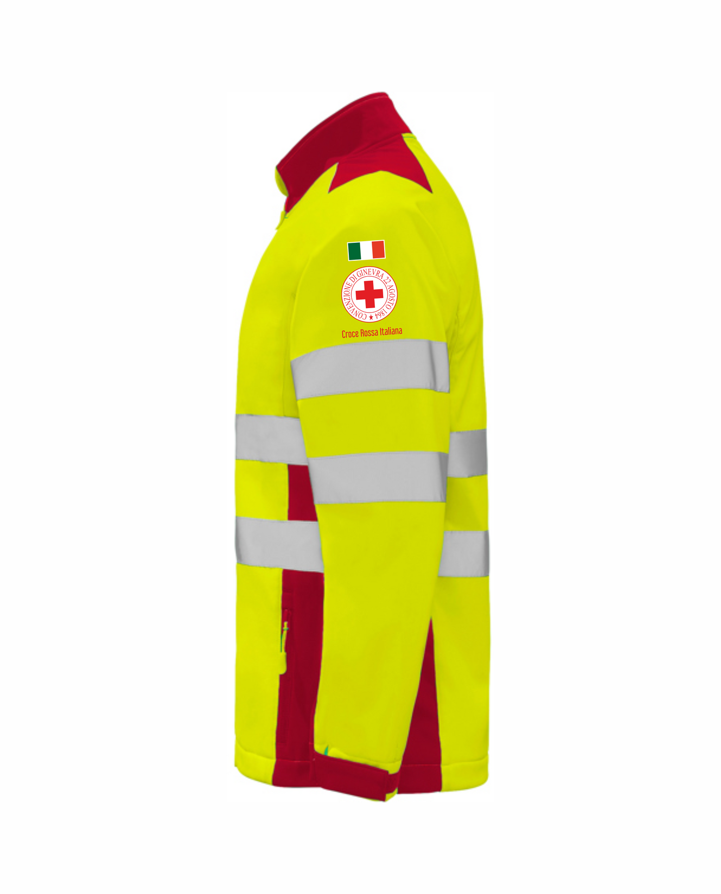 Giaccone softshell alta visibiltà