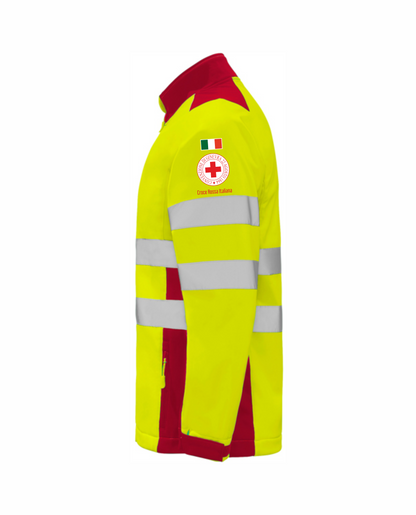 Giaccone softshell alta visibiltà