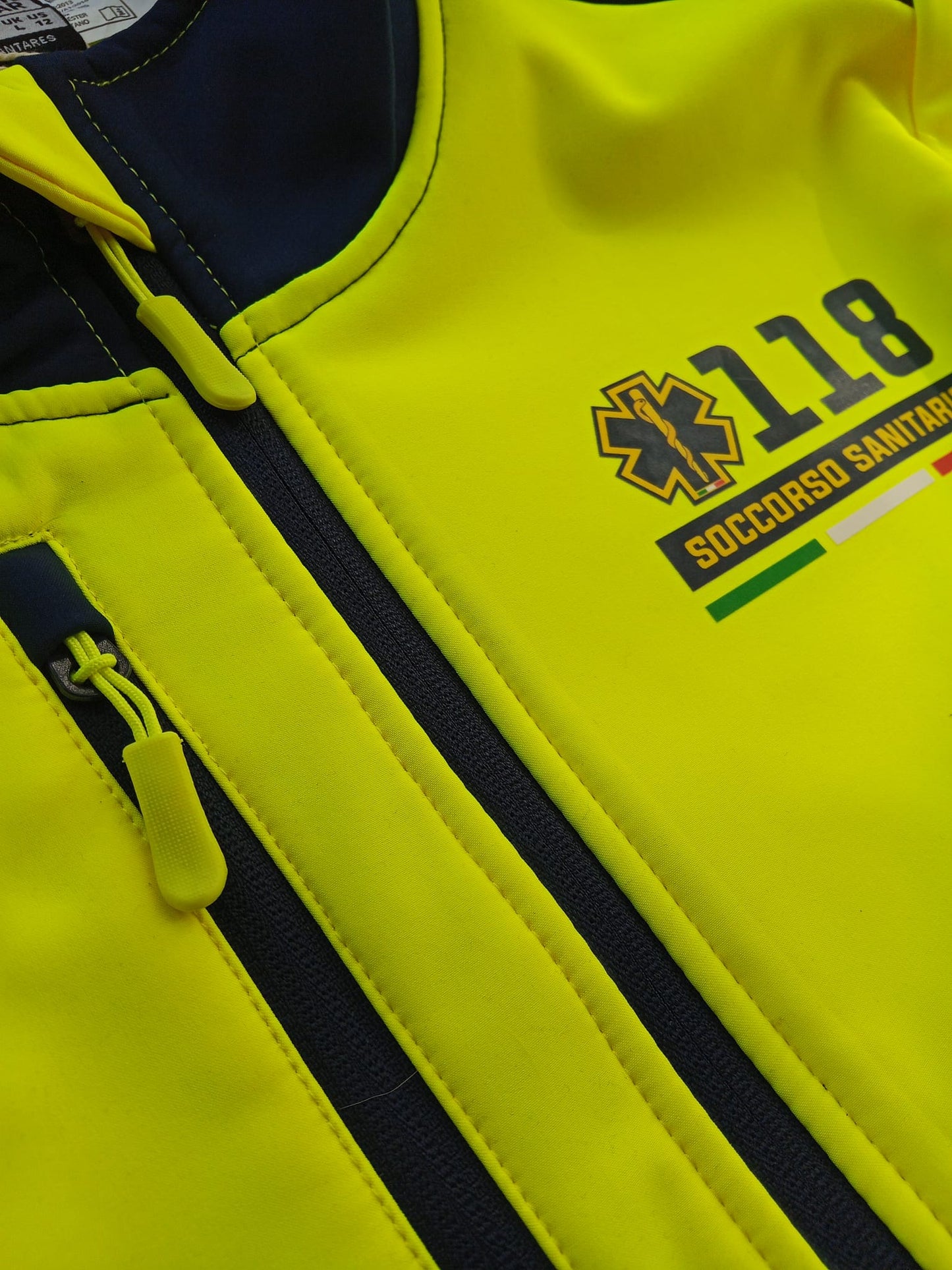Giacca softshell alta visibiltà del 118 Soccorso Sanitario