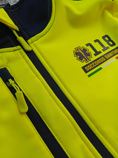 Giacca softshell alta visibiltà del 118 Soccorso Sanitario