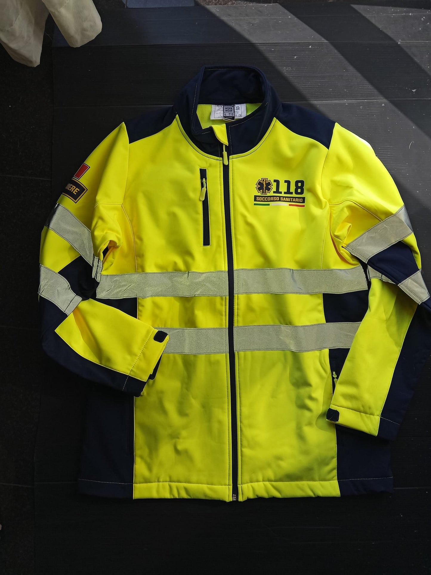 Giacca softshell alta visibiltà del 118 Soccorso Sanitario
