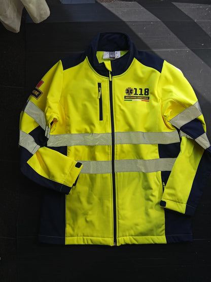 Giacca softshell alta visibiltà del 118 Soccorso Sanitario