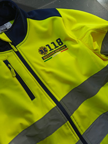 Giacca softshell alta visibiltà del 118 Soccorso Sanitario
