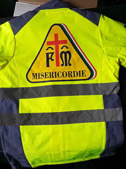 Giacca softshell alta visibiltà delle Misericordie