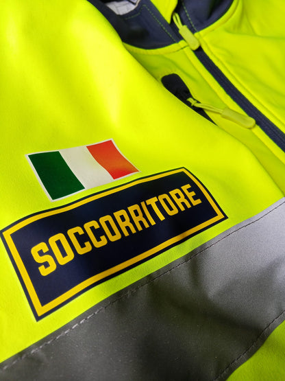 Giacca softshell alta visibiltà delle Misericordie