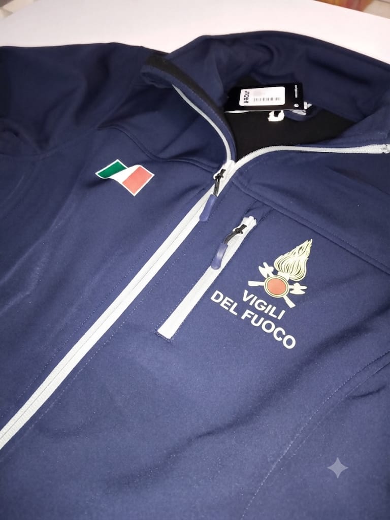 Softshel BIC blu scuro VIGILI DEL FUOCO
