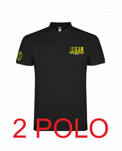 2 Polo in cotone Piquè del 118