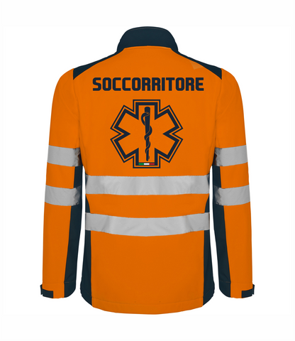 Giacca softshell alta visibiltà del 118 Soccorso Sanitario