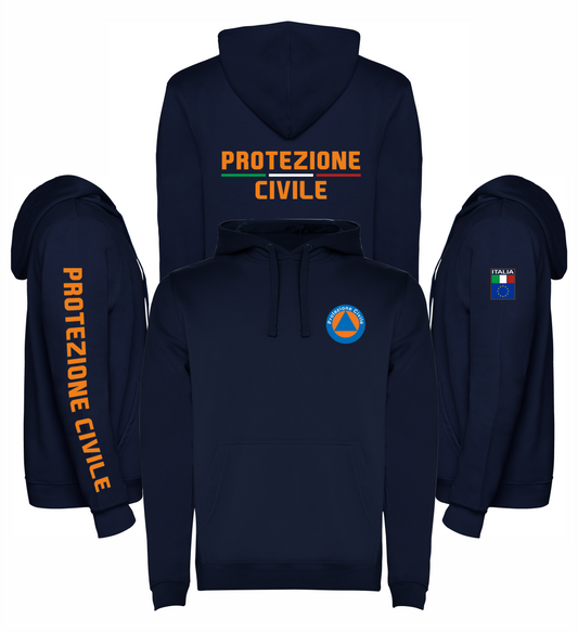 Felpa con cappuccio della PROTEZIONE CIVILE