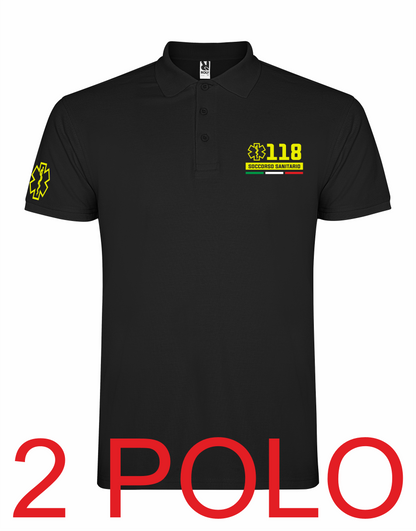 2 Polo in cotone Piquè del 118