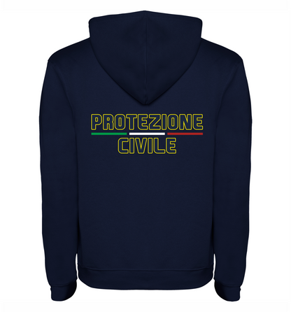 Felpa  con cappuccio della PROTEZIONE CIVILE