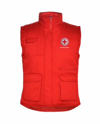 Giacca smanicata imbottita