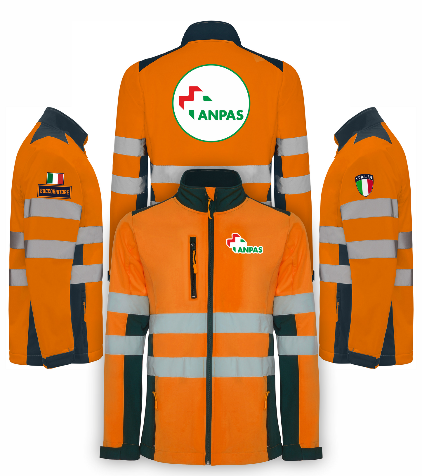 Giacca softshell alta visibiltà del ANPAS