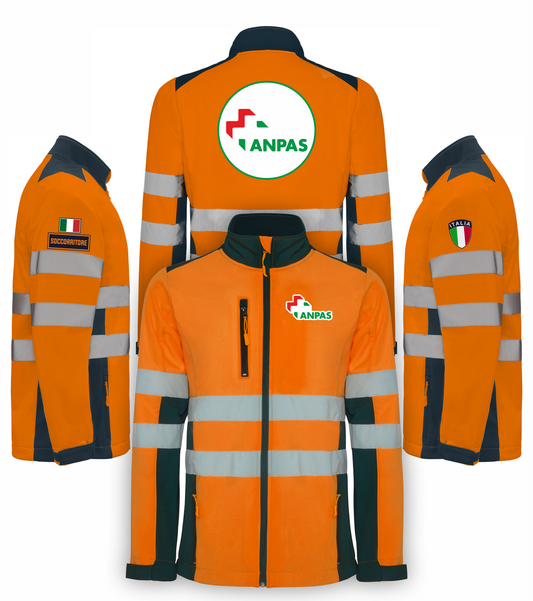 Giacca softshell alta visibiltà del ANPAS