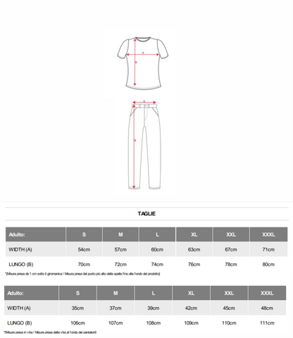 Completo da uomo per Servizio Sanitario