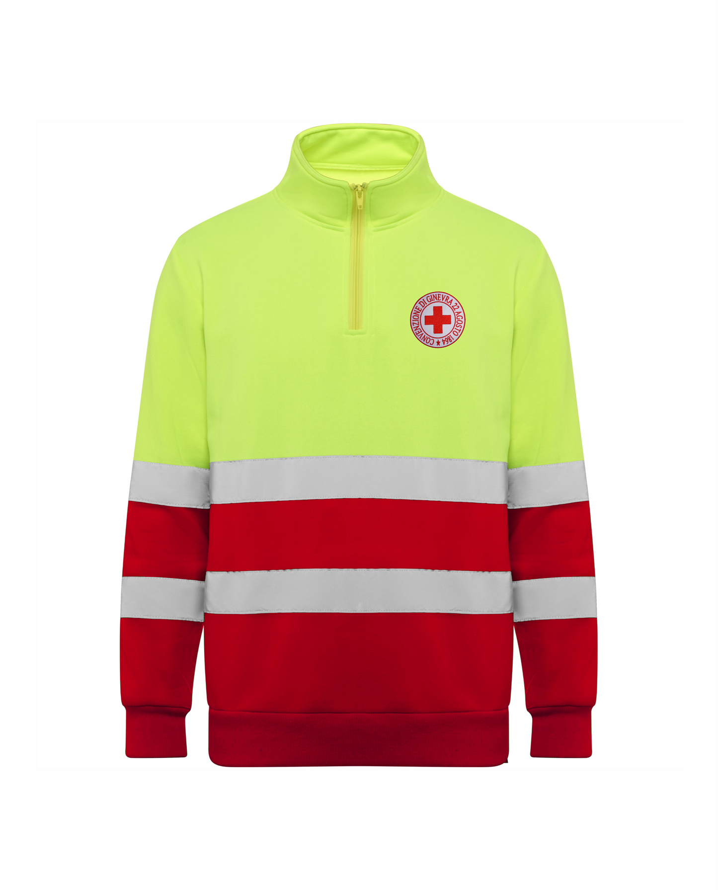 Felpa alta visibilità Croce Rossa