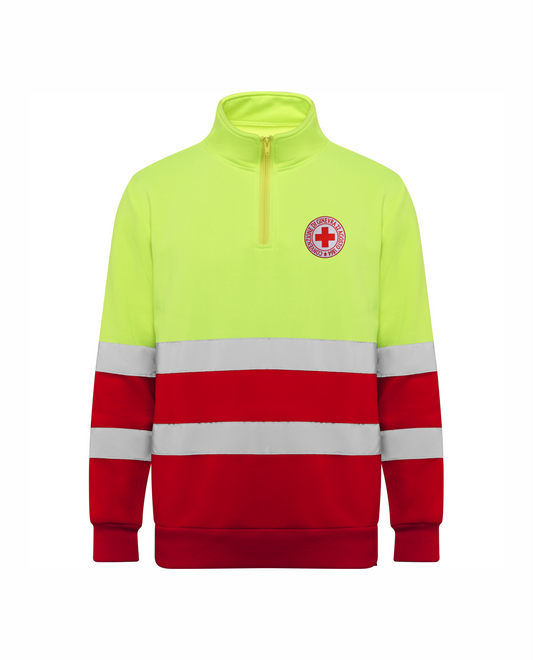 Felpa alta visibilità Croce Rossa