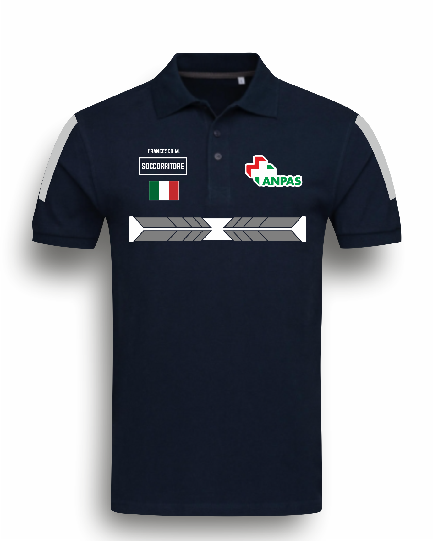 Polo ANPAS alta visibilità rifrangente