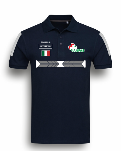 Polo ANPAS alta visibilità rifrangente