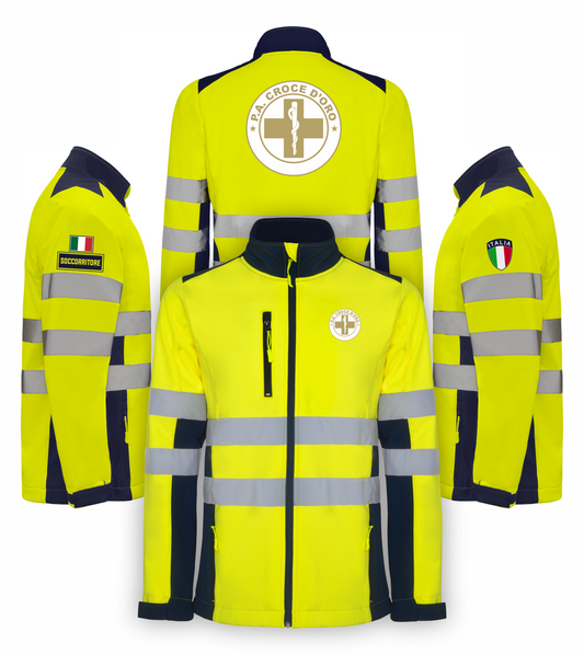 Giacca softshell alta visibiltà della Croce D'Oro