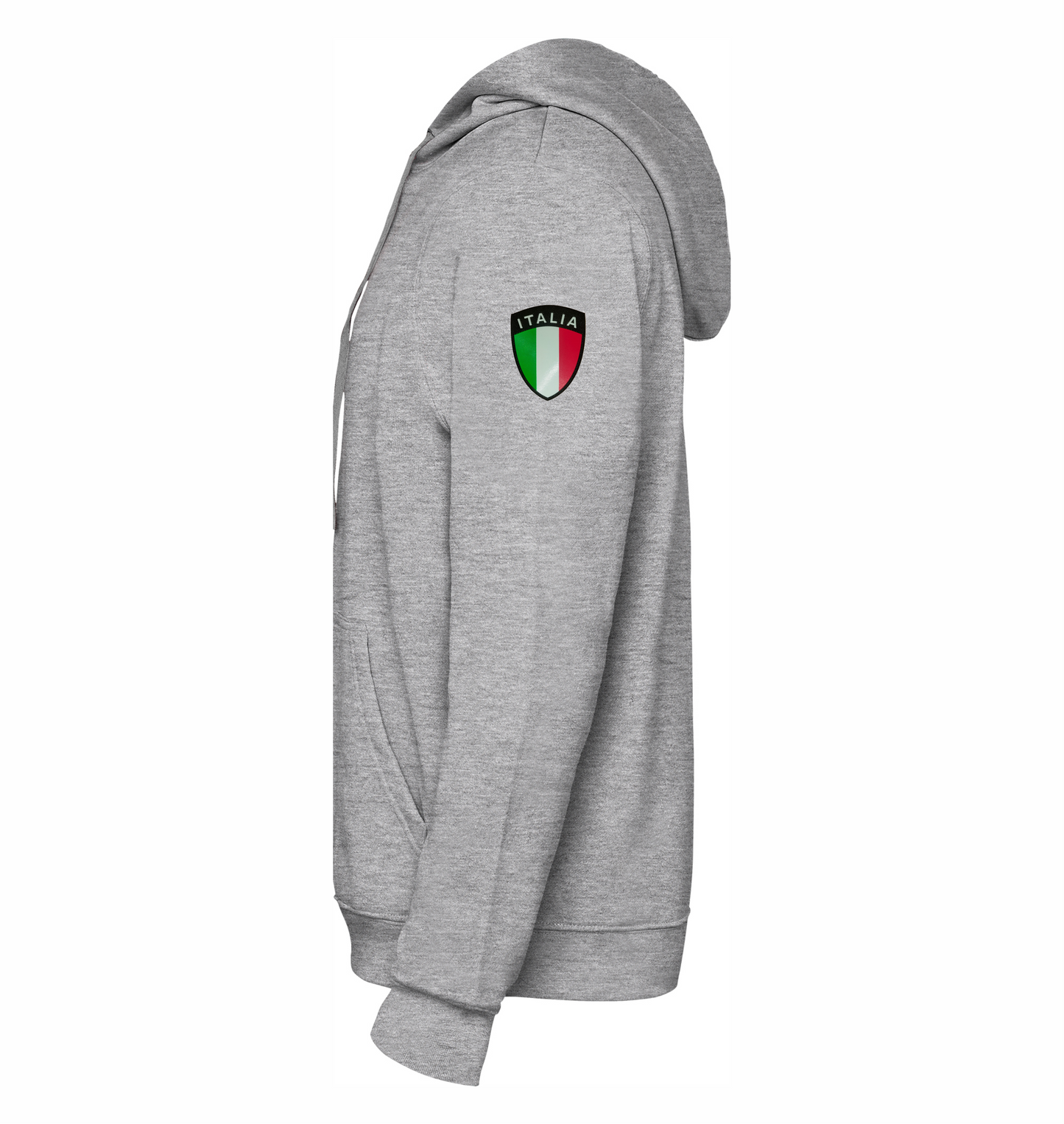 Felpa grigio melange con cappuccio dell'ANPAS