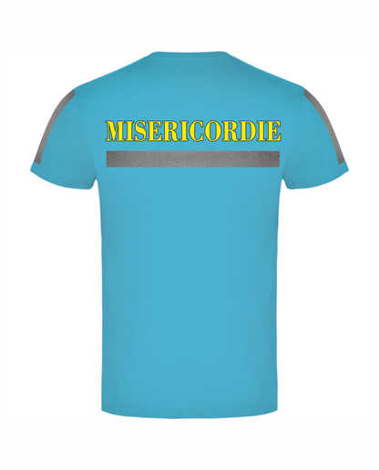 T-shirt azzurra Misericordie alta visibilità
