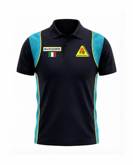 Polo ESO 2.0 blu scuro Misericordie