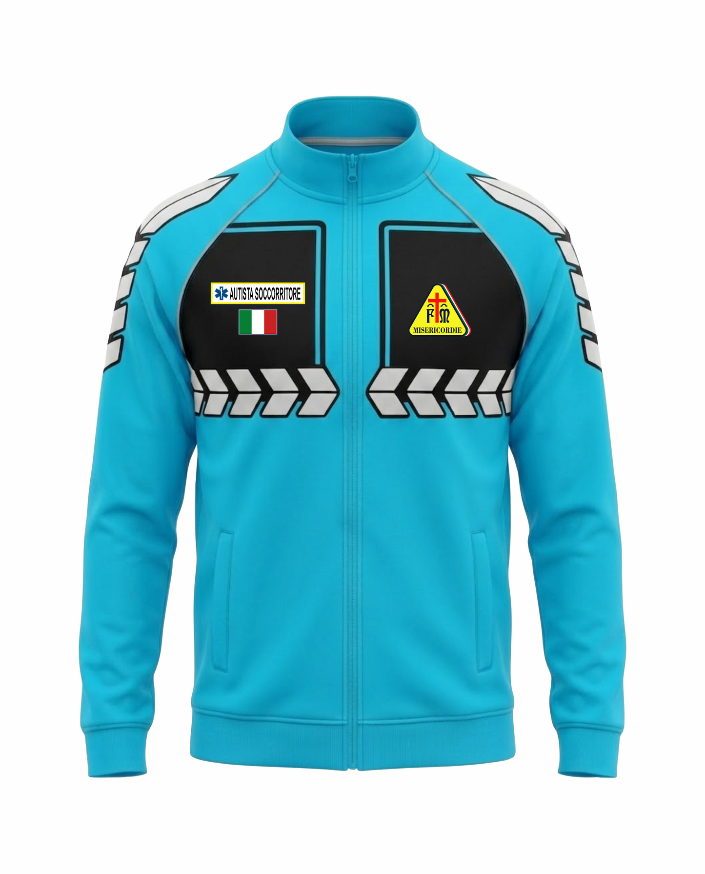 Giacchetta azzurra Alta Visibilità JACKET Misericordie