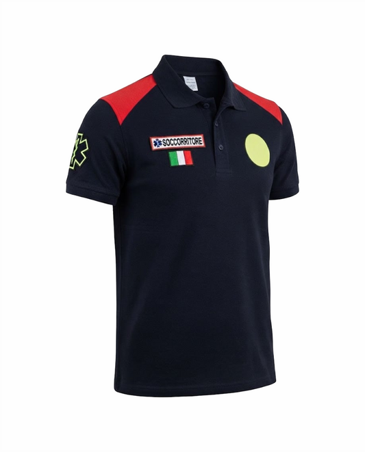 N01 Polo blu SoccorriStore