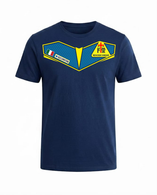 T-shirt C2 blu scuro Misericordie